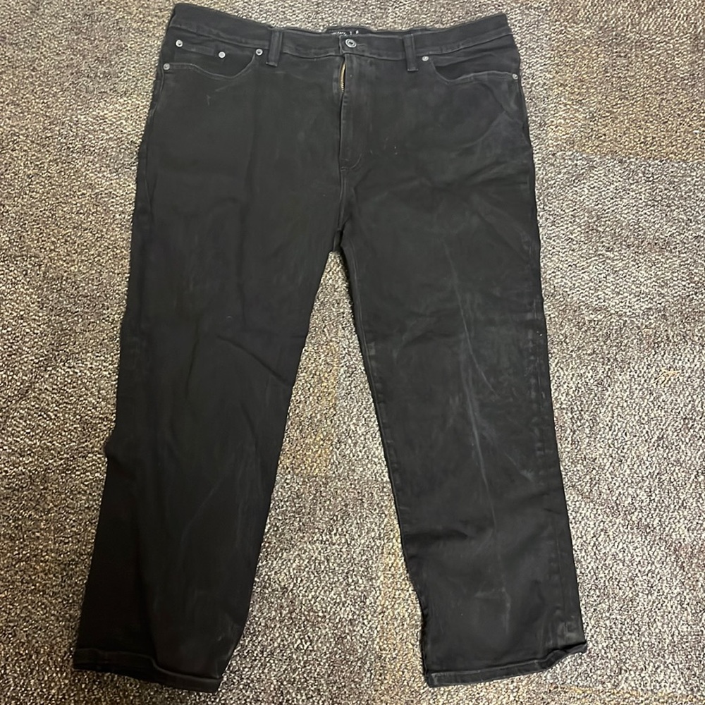 Lucky Brand black athletic fit 44 x 30 men jeans, used, but excellent condition
